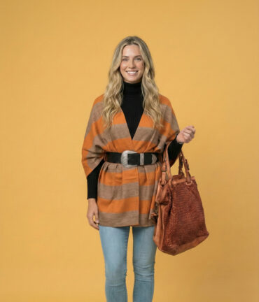 Saffra Orange Pashmina Wrap