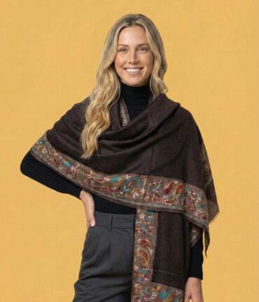 Noor Black Pashmina Wrap