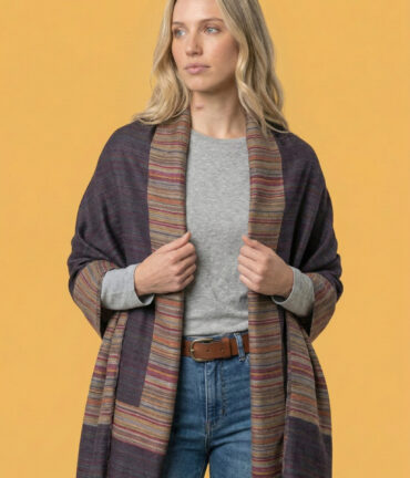 Astra Black Reversible Pashmina Wrap