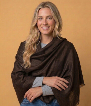 Noctis Black Reversible Pashmina Wrap