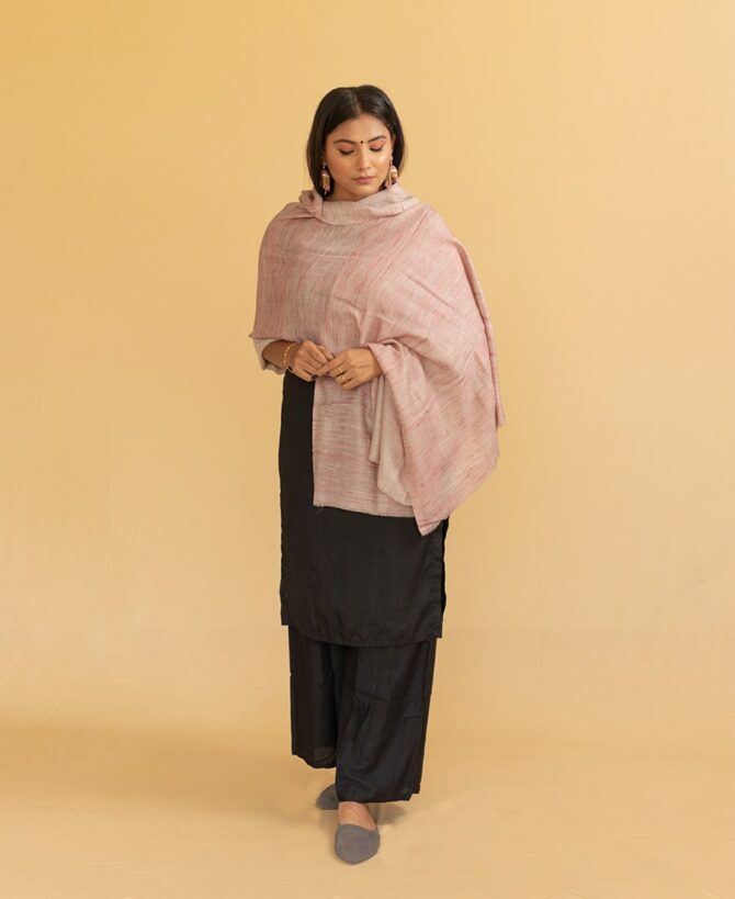 Authentic Pashmina Angora Stole | Pure Pashmina Scarf | Kashmiri Stole - Luxury Pashmina