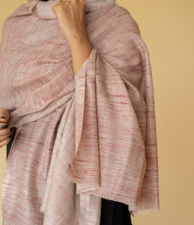 Authentic Pashmina Angora Stole | Pure Pashmina Scarf | Kashmiri Stole - Luxury Pashmina