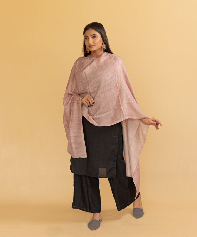 Authentic Pashmina Angora Stole | Pure Pashmina Scarf | Kashmiri Stole - Luxury Pashmina