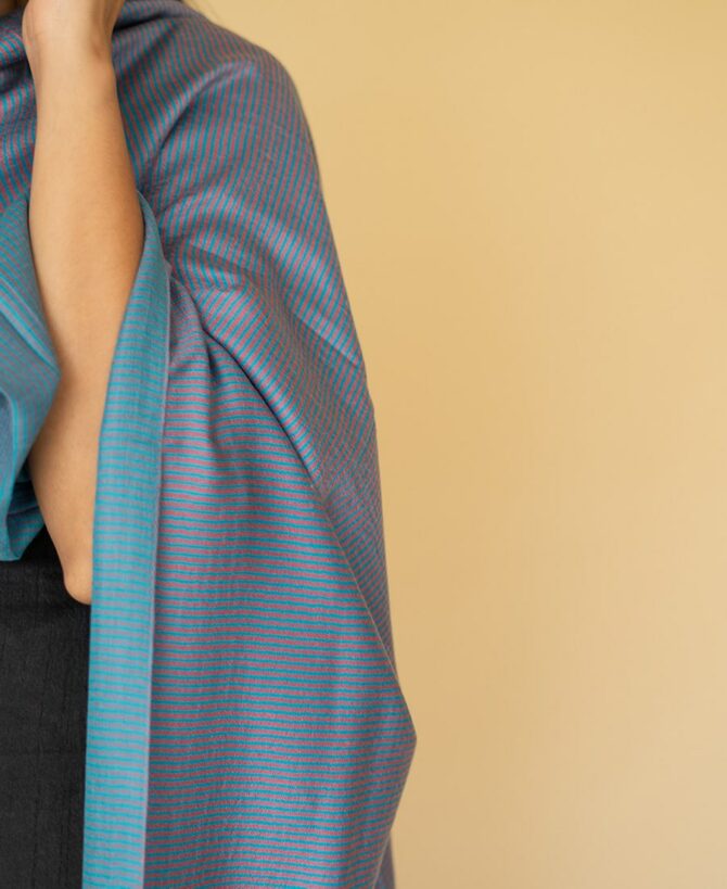 Pure Pashmina Striped Stole | Pashmina Stoles Online | Pashmina Cashmere - Luxury Pashmina