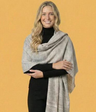 Stone Mist Grey Pashmina Wrap