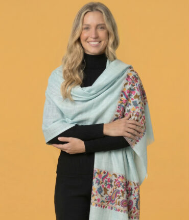 Florane Sky Blue Pashmina Shawl