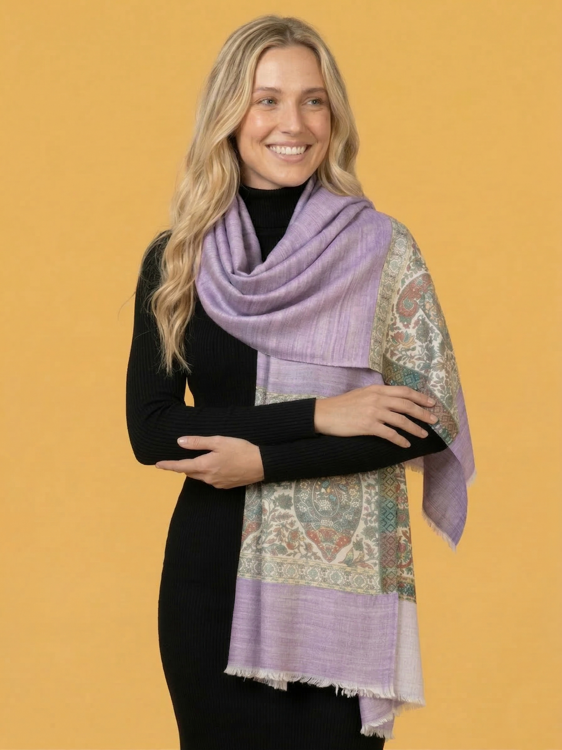Orlina Lavender Pashmina Shawl
