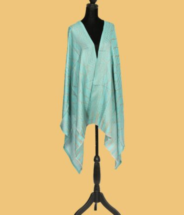 Pure Pashmina Reversible Stole, Sky Blue | Buy Original Pashmina Stole | Authentic Cashmere Stole | Pash Wrap - Luxury Pashmina