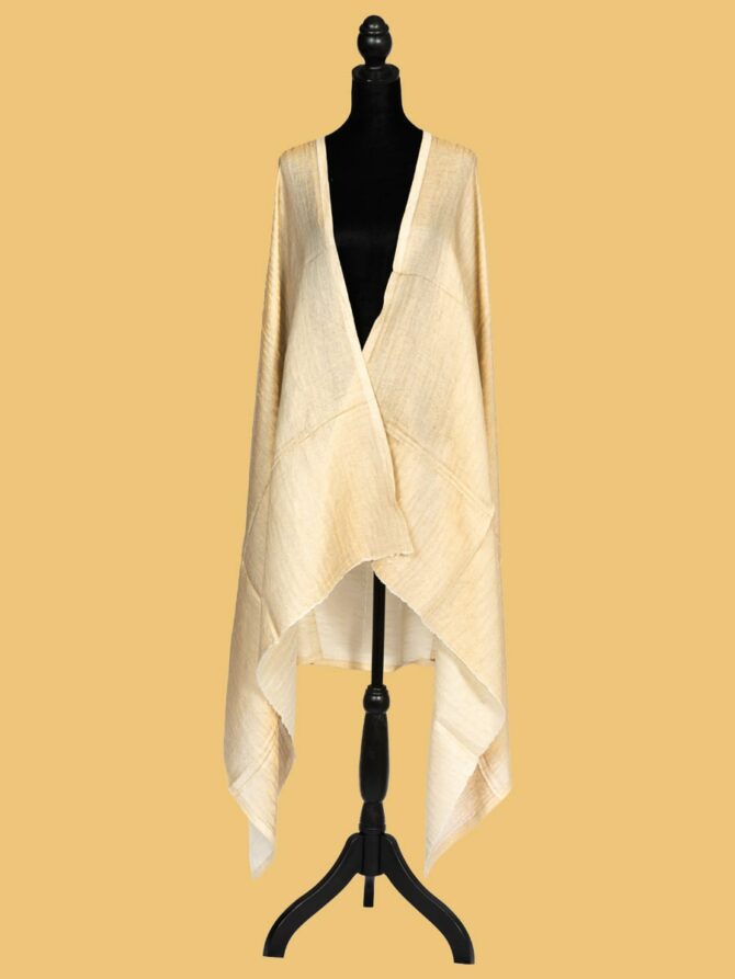 Pure Pashmina Shawl with Double-Sided Golden Zari | Buy Original Pashmina Shawl | Authentic Cashmere Shawl | Pashmina Shawl Online - Luxury Pashmina