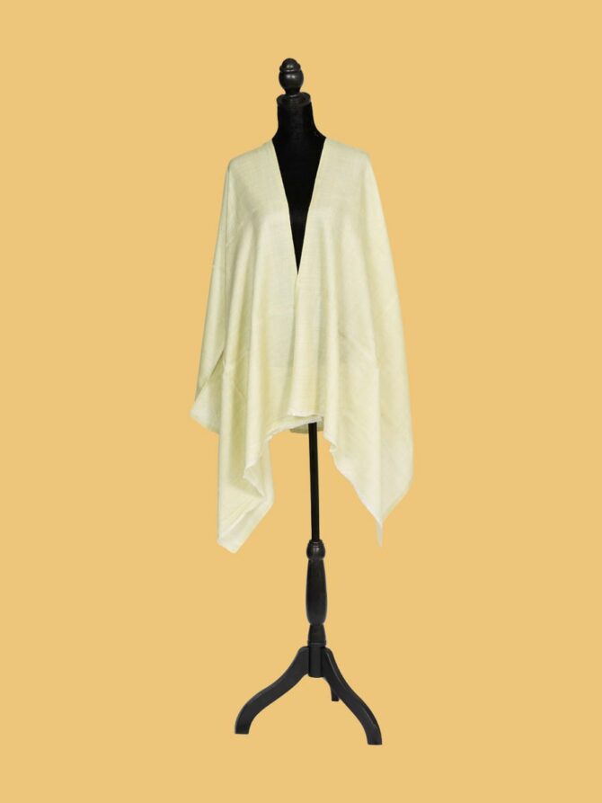 Pure Pashmina Stole Plain - Pista | Buy Original Pashmina Stole | Authentic Cashmere Stole | Pash Wrap - Luxury Pashmina