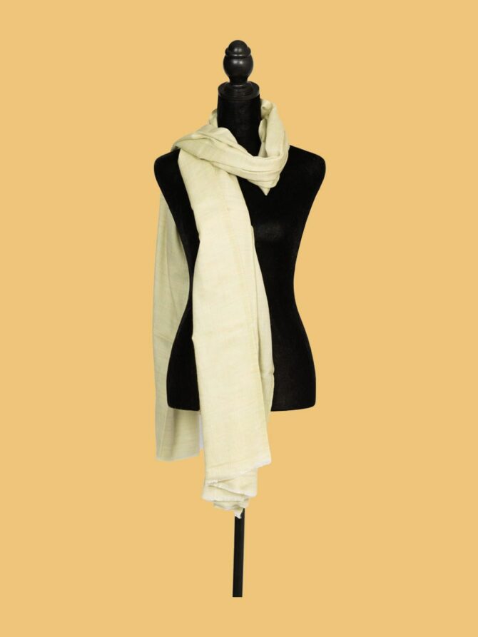 Pure Pashmina Stole Plain - Pista | Buy Original Pashmina Stole | Authentic Cashmere Stole | Pash Wrap - Luxury Pashmina