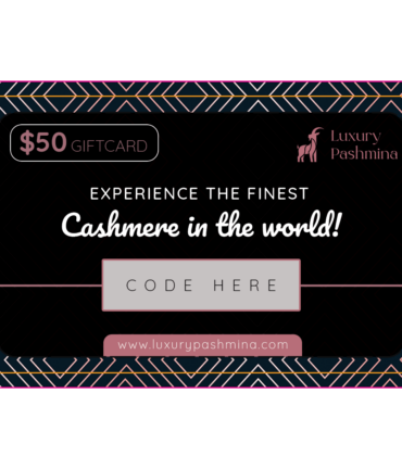 Luxury Pashmina $50 Gift Coupon - FREE